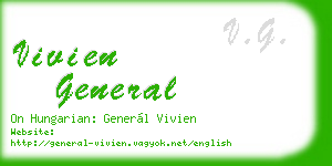 vivien general business card
